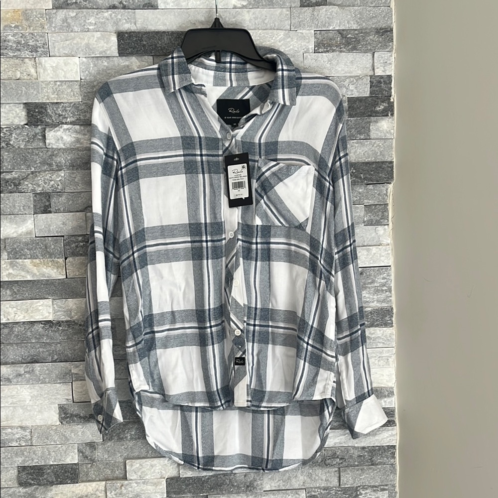 Rails women's plaid button-down shirt new with tags size xsmall
